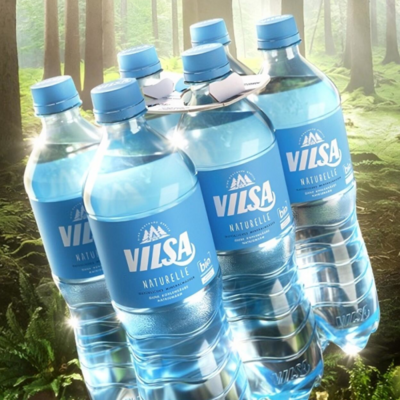 German mineral water company VILSA launches national campaign for glass-like coated PET bottles