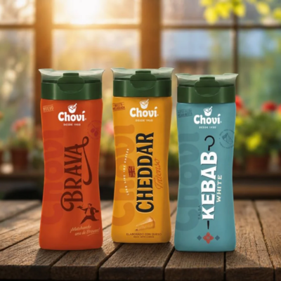 Amcor delivers bespoke flip top closure for Spanish sauce brand Choví