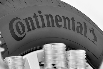 Recycled plastic bottles increase the share of sustainable materials in continental tires