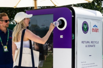 Danone, The All England Lawn Tennis Club and Exchange for Change pilot Deposit Return Scheme recycling technology at The Championships Qualifying Competition