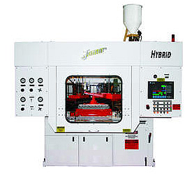 85S HYBRID uses 50% less energy than comparable reciprocating screw machine; model 20 runs PET, PVC, BAREX, COC and COP resins and lowers operating costs