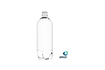 Amcor launches first-ever one-liter carbonated soft drink stock bottle made from 100% post consumer recycled material