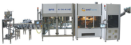 Integrated systems of blowing-filling-capping for High Capacity containers 