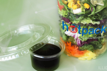 Salad cup with a kick from ILLIG - Thermoformed precision-fit salad cup system ensures freshness and hygiene