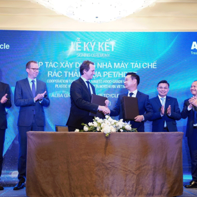 ALBA Group Asia and VietCycle to jointly develop the largest food-grade PET/HDPE plastic recycling plant in Vietnam