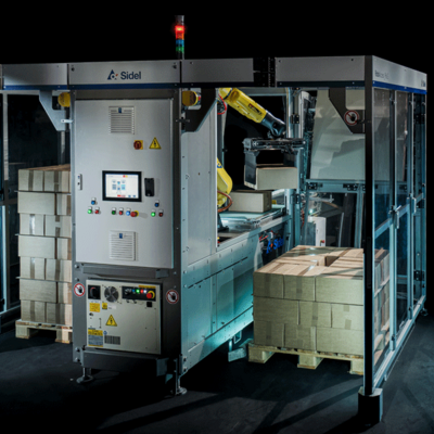 Interpack 2023: New Sidel agile, compact palletising unit combines robotics and cobotics