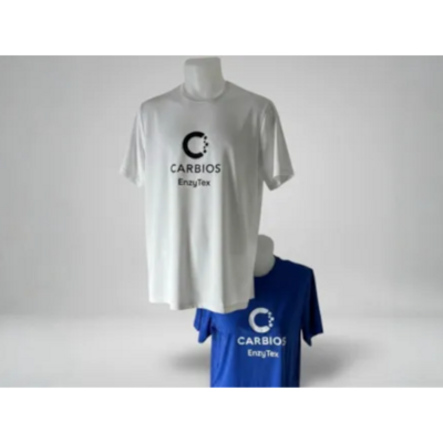 Carbios and the Fiber-to-Fiber Consortium successfully validate the industrial-scale production of recycled polyester T-shirts made from complex plastic and textile waste